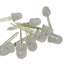 100 шт./лот) WS2812D F8mm RGB WS2811 светодиоды; RGB Полноцветный чип; с WS2811 IC встроенный