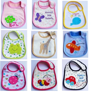 Baby Bibs Cute Cartoon Pattern Toddler Baby Waterproof Saliva Bib Cotton Baby Scarf Meal Collar Burp Baby Stuff Accessories