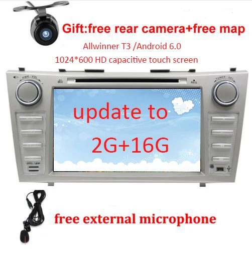 Perfect 2G+16G 2 Din Quad Core 8" Android 6.0 Car DVD GPS Navigation For Toyota Camry 2007 2008 2009 2010 Head Unit Car Stereo radio 0 Perfect 2G+16G 2 Din Quad Core 8" Android 6.0 Car DVD GPS Navigation For Toyota Camry 2007 2008 2009 2010 Head Unit Car Stereo radio 0