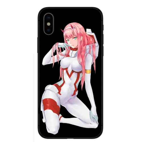 Мягкий термополиуретановый чехол Dois querida na FRANXX аниме Zero Two DIY Pintado Bonito Acessorios для телефона для iphone X 8 7 6 5 4 Plus - Цвет: TPU