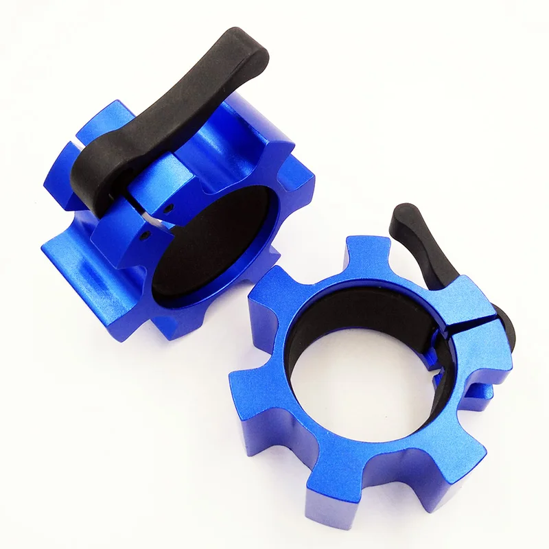  Weight lifting Standard Barbell Clamp Collars Lock Jaw Gym Fitness Aluminum Dumbbell Barbell Collar