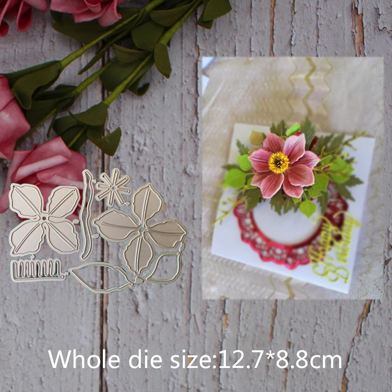 

Metal steel frames Cutting Dies petal grass decoration DIY Scrap booking Photo Album Embossing paper Cards12.7*8.8cm
