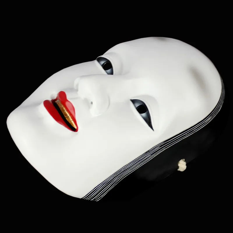 Нох маска японский Nogaku Wakaonna танцевальные представления вечерние карнавальный Декор на Хэллоуин коллекция полное лицо белый