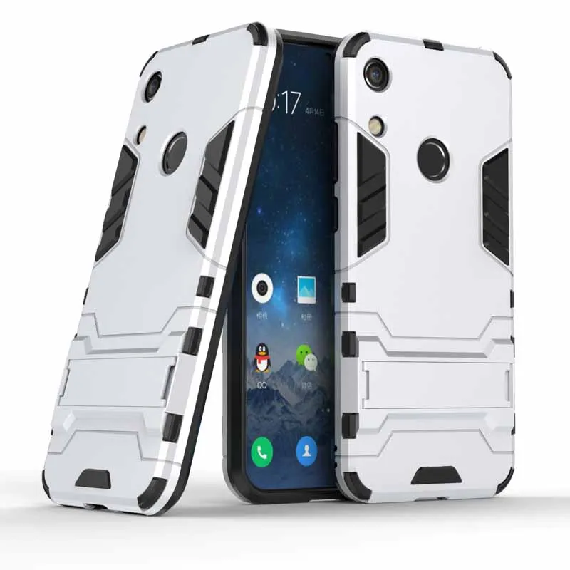 Чехол для huawei Honor 7A 7C Pro 8A 8C Русская версия aum-l29 DUA-L22 AUM-L41 Гибридный противоударный защитный чехол для телефона - Цвет: Silver