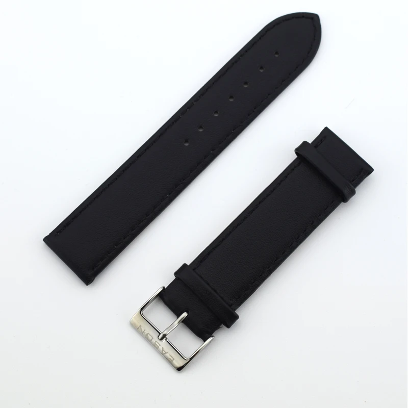 High quality Black Color Watch Strap Genuine Leather Watch Bands For ...
