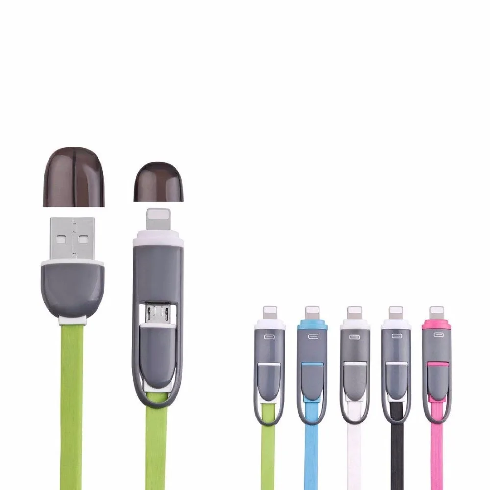 2 in 1 retractable charge cable for IOS Android device
