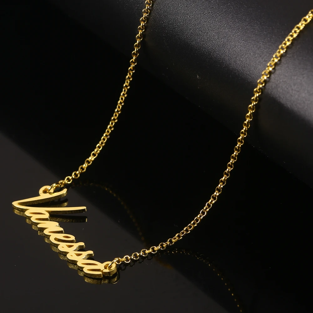 925 Silver Customized Name Necklace Women Nameplate Necklace Personalized Necklaces & Pendants Friendship Gift Dropshipping (1)