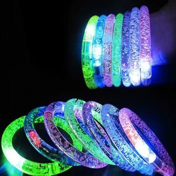 

1Pcs Random Color Christmas Party Concert Supplies Fluorescent Bracelets Glow Sticks Wedding Party Decoration Night Light Sticks