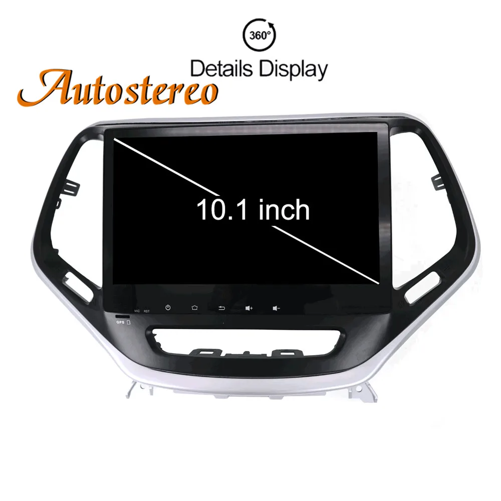 Autostereo Android 8 Автомобильный gps навигация автомобиля без DVD плеер для JEEP Cherokee 2018-2014 Мультимедиа Радио магнитофон головное устройство