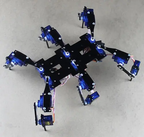 18 DOF Паук Робот Шесть футов/ноги Hexapod 4 RC Мини Роботизированная рама шасси для Arduino 9g сервопривод управления DIY игрушка обучающий проект