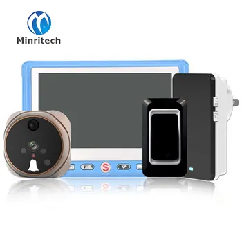

New 4.3" HD LCD Doorbell Viewer Digital Door Peephole 120 Degrees Door Eye Video Record Nigh Vision Peephole +Wireless Doorbell