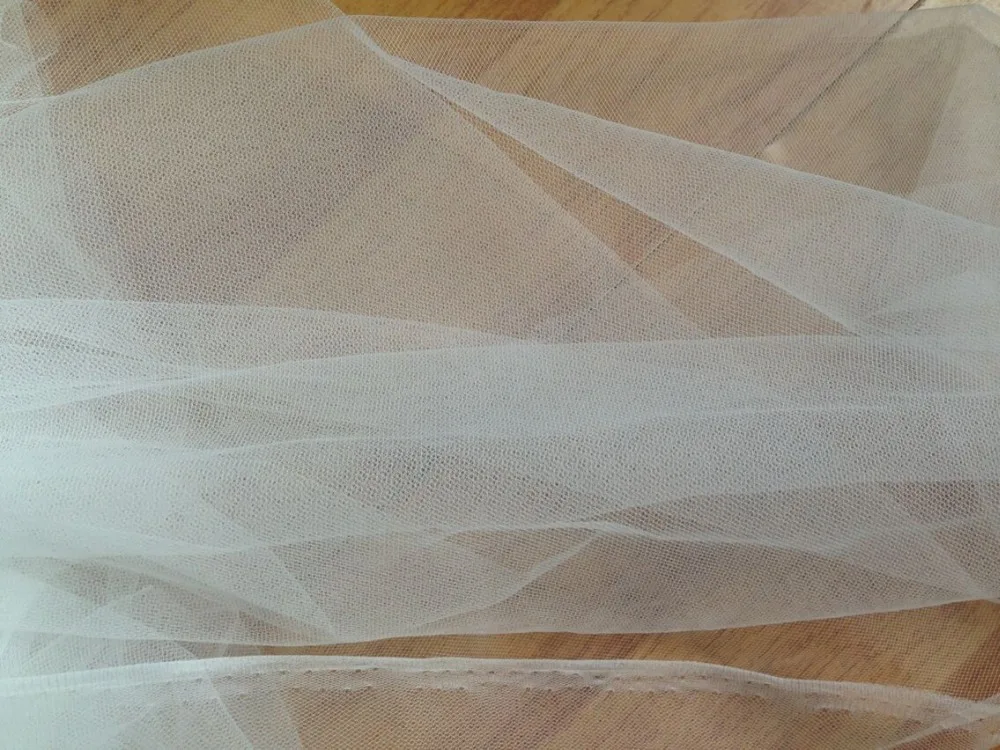 

63" 160cm width 2meter ivory tulle, fine mesh tulle fabric, gentle soft mesh fabric, for wedding dress, tutu, veil, home decor