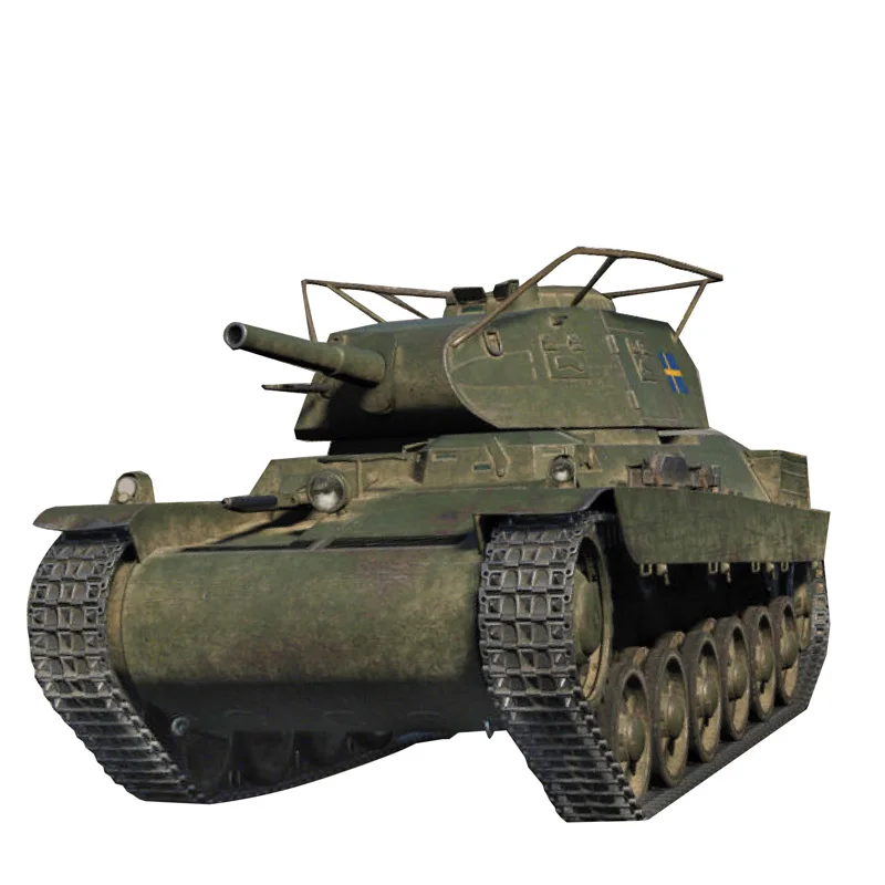Lago Sweden 1:50 Tank DIY Бумажные модели детские игрушки игра головоломка сборка ручная