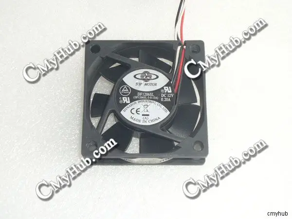 Genuine For TOP MOTOR DF1206SL (DF1206SL 3 0.13A) DC12V 0.20A 3pin 3wire 6020 60X60X20MM Cooling