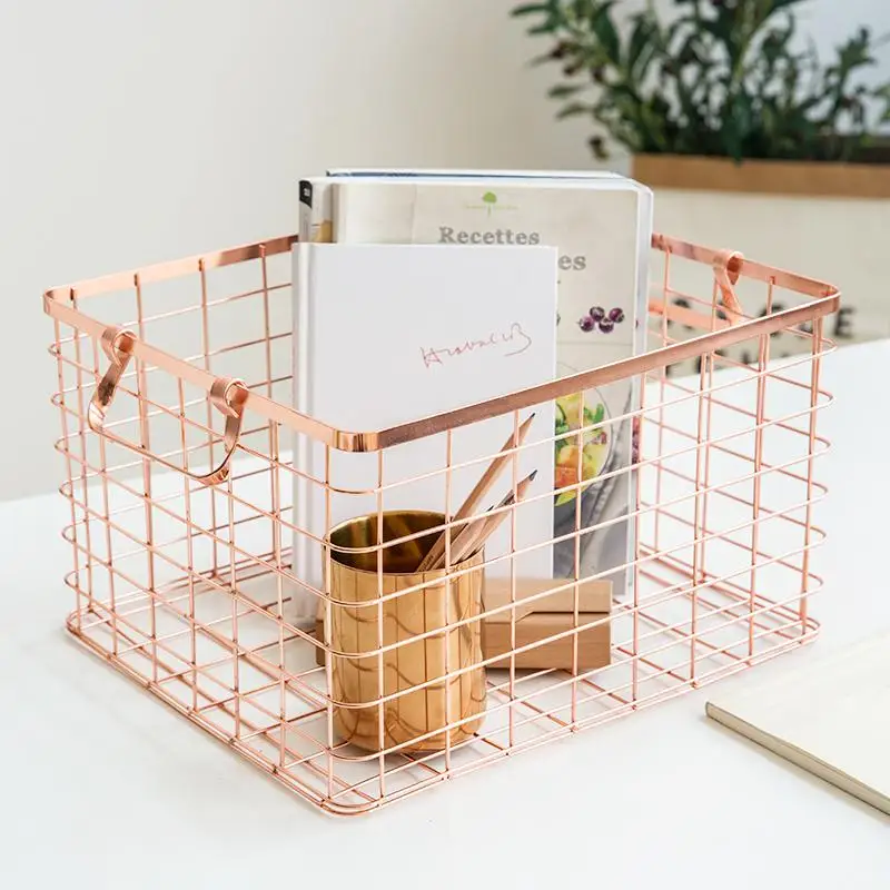 الشمال Ins روز الذهب سلة التخزين الفاخرة الدول الاسكندنافية سطح المكتب الكتب لاندري المعادن سلة التخزين منظم منزلي ديكور الشمال Ins روز الذهب سلة التخزين الفاخرة الدول الاسكندنافية سطح المكتب الكتب لاندري المعادن سلة التخزين منظم منزلي ديكور