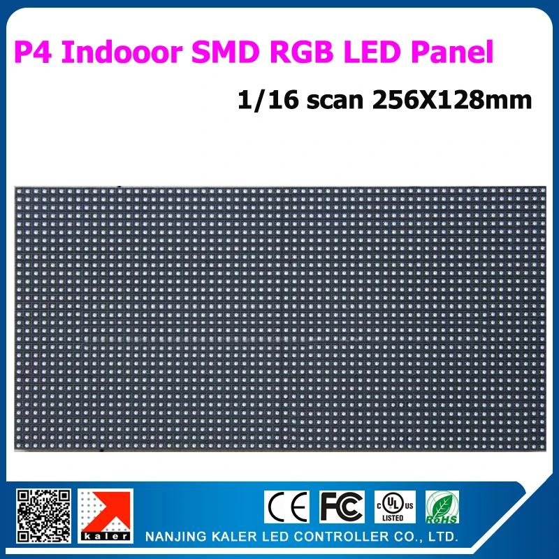 

TEEHO 256*128mm 64*32 pixels 1/16 Scan Indoor 3in1 SMD RGB full color P4 led module for indoor big LED video signboard