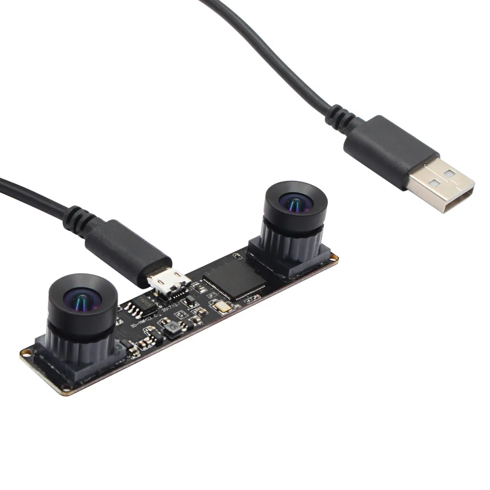Широкоугольный USB модуль камеры с синхронизацией 960P двухобъективный Рыбий глаз
