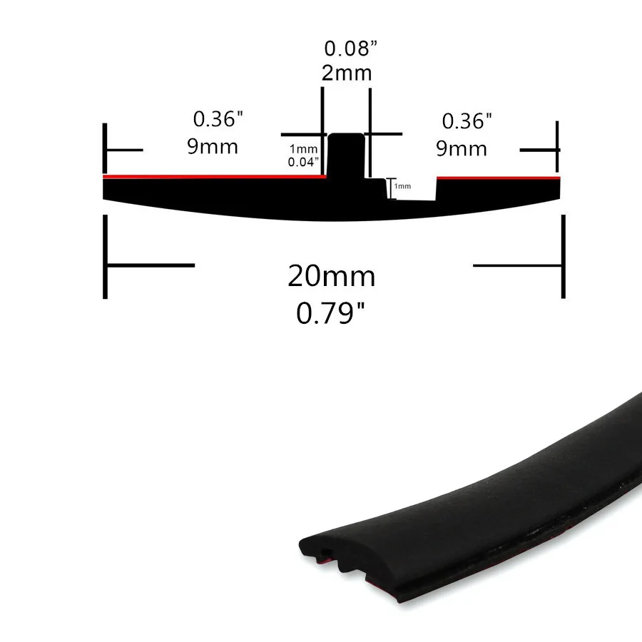 1 шт., универсальное резиновое уплотнение, 3 м, для автомобиля, переднее, заднее, лобовое стекло, Люк, водонепроницаемый, пылезащитный край, Полоска, отделка, для любой погоды