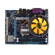 Motherboard CPU Set With Quad Core 2.66G CPU i5 Core + 4G Memory + Fan ATX Desktop Computer Mainboard Assemble Set High Quality