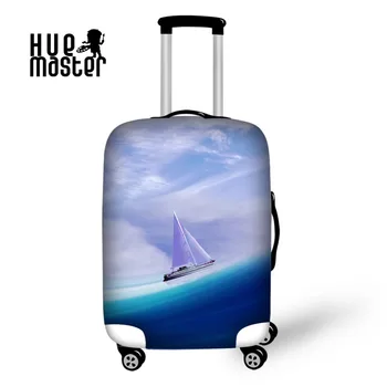 

Suitcase cover boat pattern high elastic luggage protective covers suit for 18"-30" suitcases reis accesoires protector maleta