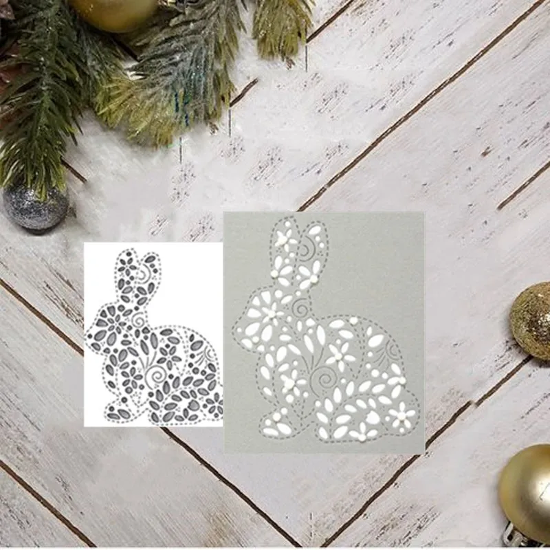 

Metal Cutting Dies Filigree Rabbit For DIY Scrapbooking Crafts Embossing Paper Cards Making New Arrival Cut Dies for 2019