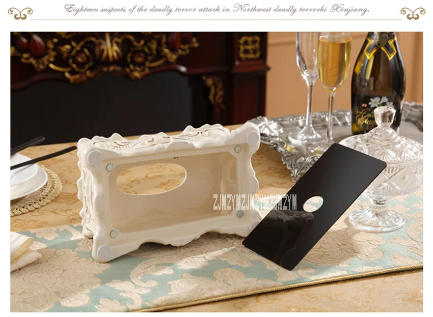 Высококачественная европейская роскошная керамическая коробка для салфеток, креативный Декор для гостиной, гостиничные принадлежности, домашний интерьер, коробка для салфеток