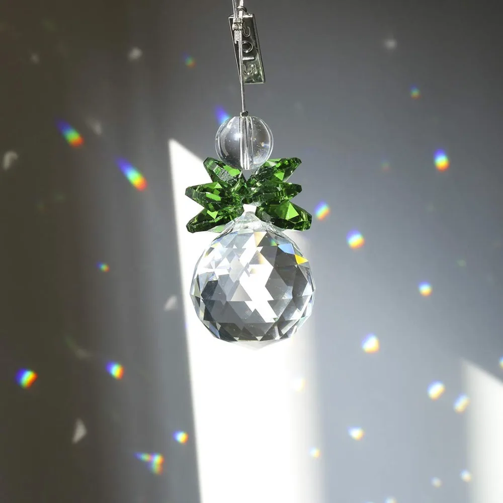 H&D HYALINE & DORA Garden Suncatchers Window Hanging Crystal Chandeliers Prisms Rainbow Pendant Crystal Light Catcher Ornament,12pcs