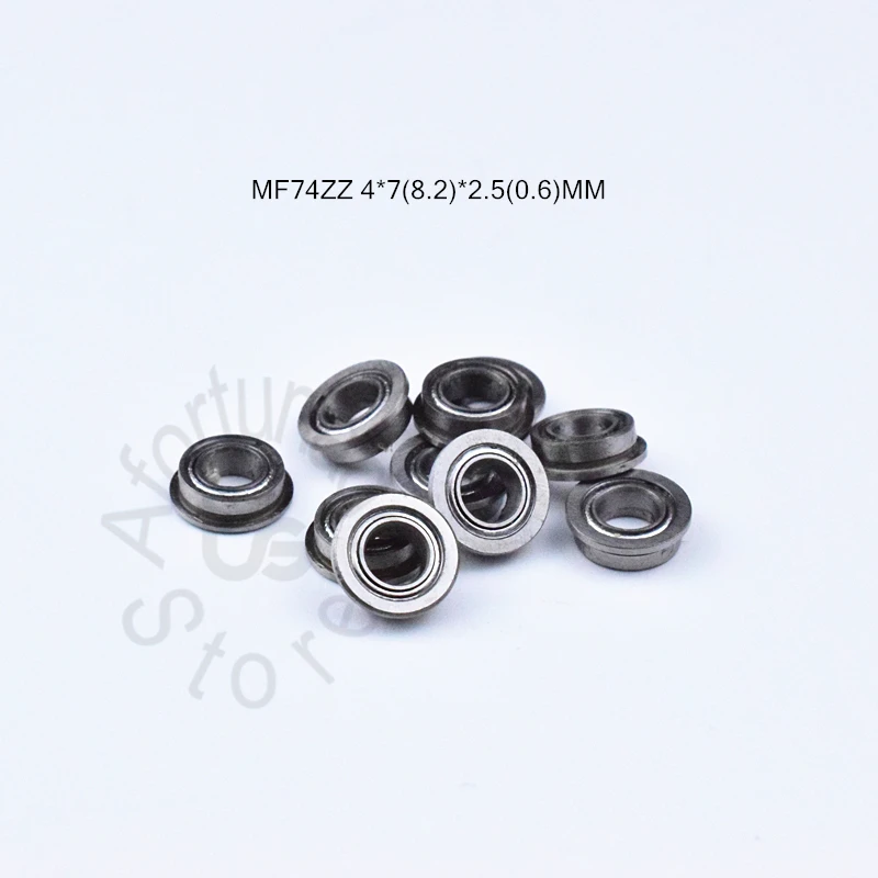 

MF74ZZ 4*7 (8,2) * 2,5 (0,6) мм 10 шт подшипник FL674ZZ ABEC-5 фланцевого подшипника Бесплатная доставка конический роликовый подшипник хромистой стали подшипник MF74ZZ FL674ZZ