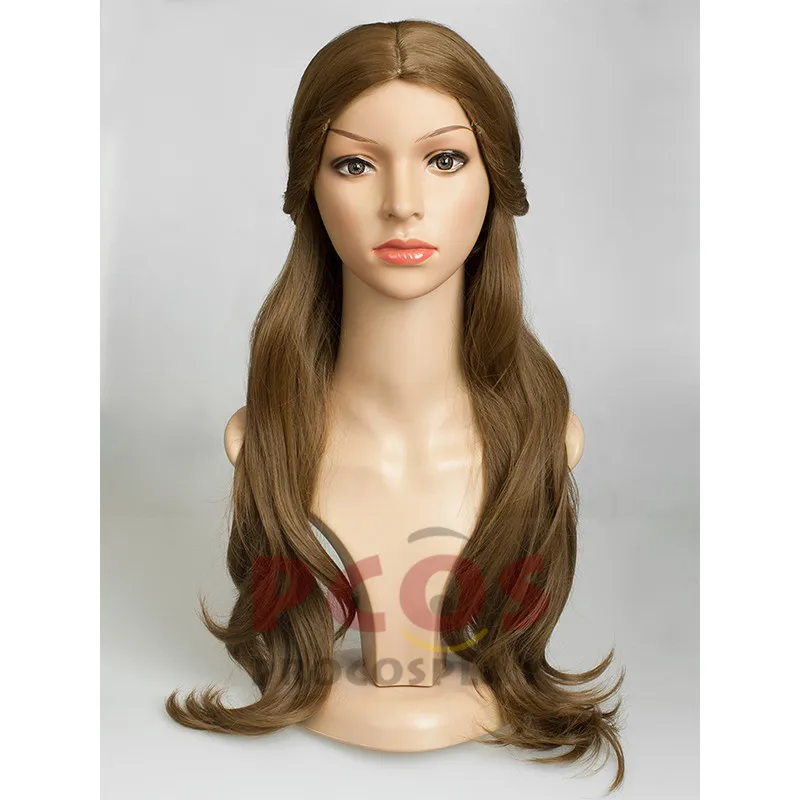 Princess Belle Long Wavy Hair cosplay hairs Princess cosplay wigs