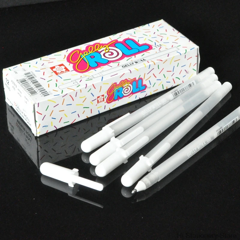 10 шт. японский бренд Sakura Белое золото гелевый рулон на водной основе 0,7 мм гелевая ручка живопись ручка Сделано в Японии Высокое качество XPGB#50
