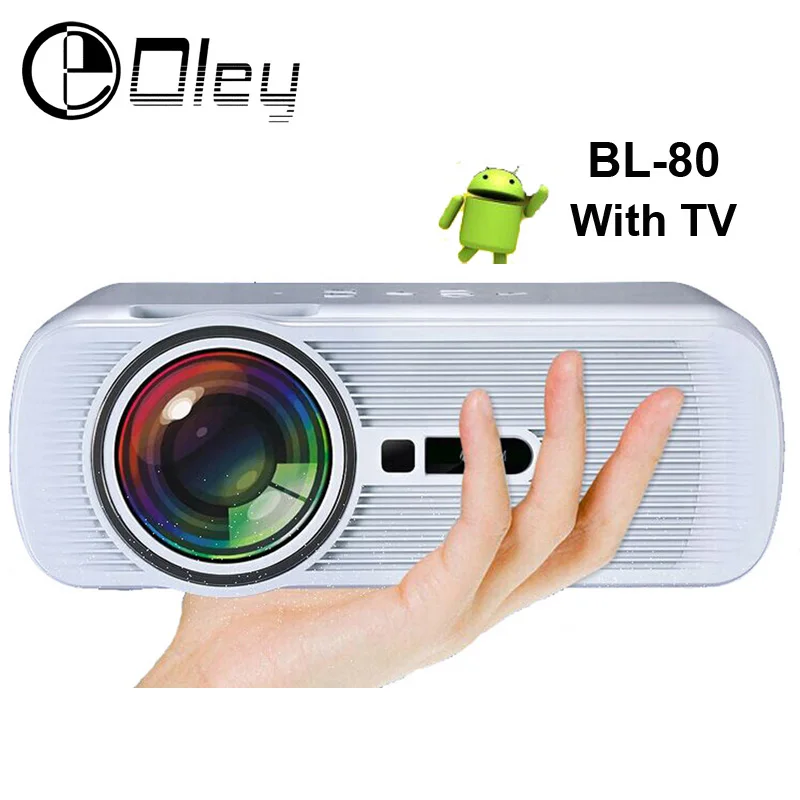 OLEY BL 80 Simplebeamer Mini LED Projector Support FULL HD 1080P HDMI USB AV SD VGA