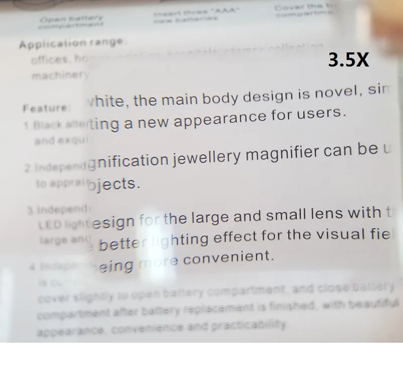 1,5X, 2,5X, 3,5X, складываемые увеличительные очки со светодиодной лампой, руки свободны, линзы с зажимом, лупа для вышивания, рисования, рассматривания растений