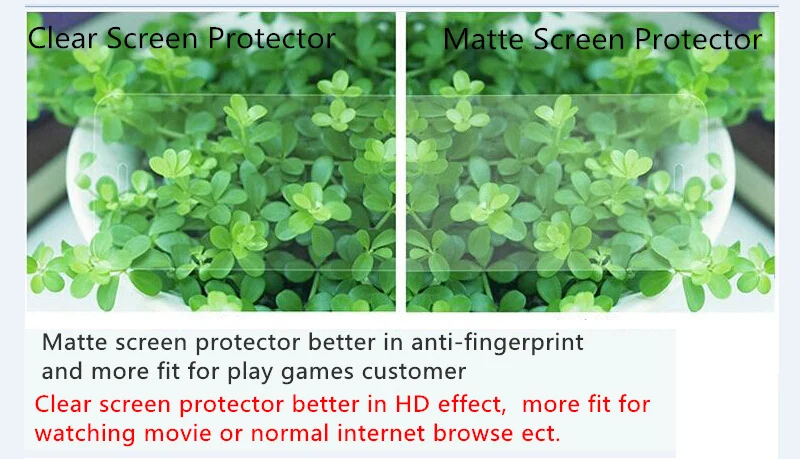 New difference for matte and clear