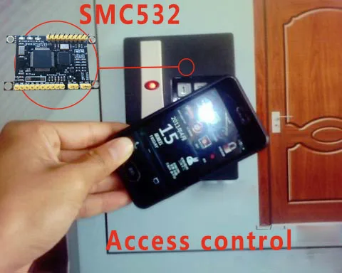 Бесплатная доставка SMC532 NFC модуль/R/W NFC карта/P2P с телефоном/libnfc/llcp/ISO/IEC 1443A/B s50/felicard/