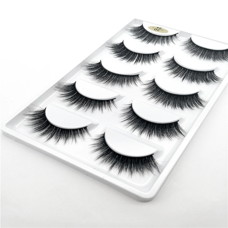 

5 pairs natural false eyelashes fake lashes long makeup 3d mink lashes eyelash extension mink eyelashes for beauty