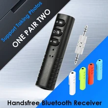 VIKEFON Bluetooth приемник 3,5 мм разъем AUX аудио приемник автомобильный комплект передатчик Громкая связь вызов микрофон музыка авто клип беспроводной адаптер