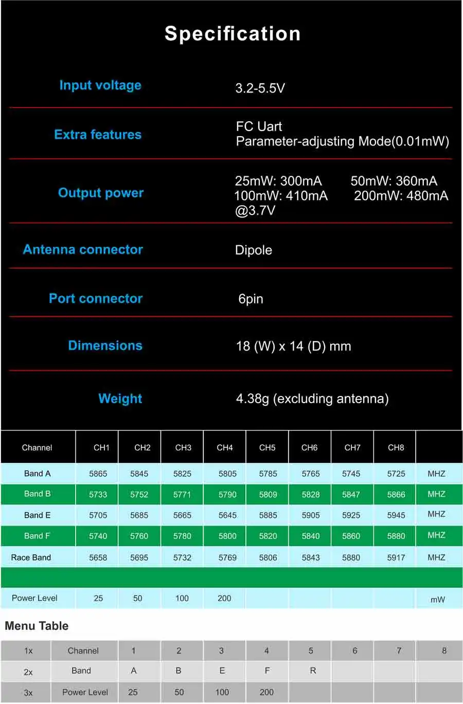 AKK AIO-SA 5,8G Мини 25 mW/50 mW/100 mW/200 mW переключаемая 40CH микро AIO камера Поддержка смарт аудио как крошечные Whoop Blade индуктрикс