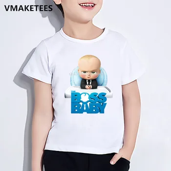 

Children The Boss Baby Cartoon Print T-shirt Girls & Boys Funny Casual Clothes Kids Summer O-Neck Short Sleeve Tshirt,ooo5192