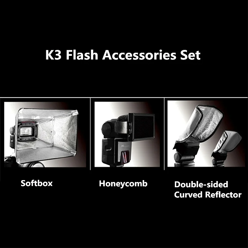 Falcomeyes K3 типа Горячий башмак om кабель для съемной вспышки камеры с набор honeycomb +