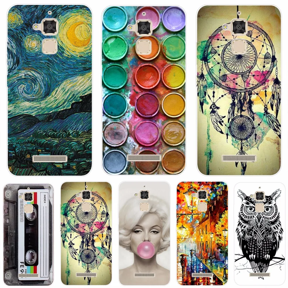 

Case For ASUS Zenfone 3 Max Case Cover ZC520TL ZB500KL Pattern Soft Silicon For Zenfone 2 Laser Case ZE550KL ZE500KL Phone Case