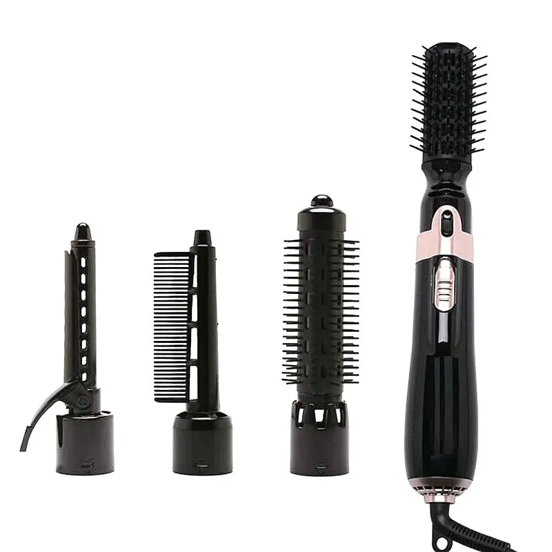 

4 in 1 Styling Tool Hair Dryer Hair Curler Comb Salon Professional Electric Hair Dryer Blower Multifunctional Styling Set