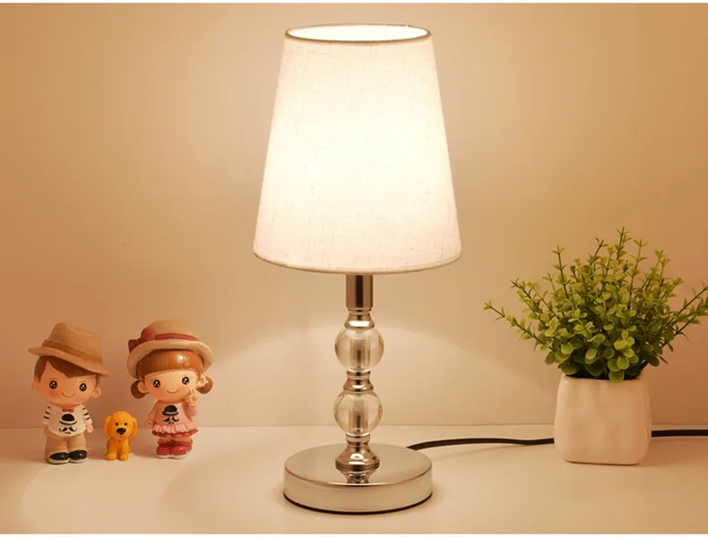 Candeeiros de Mesa Conduziu a Lâmpada de Cabeceira Lâmpada de Mesa Luzes da Sala Plugue da ue Luz do Livro Cristal Nordic Quarto Estudo Vaidade Mesa E27 11 Cheap Luminárias de mesa