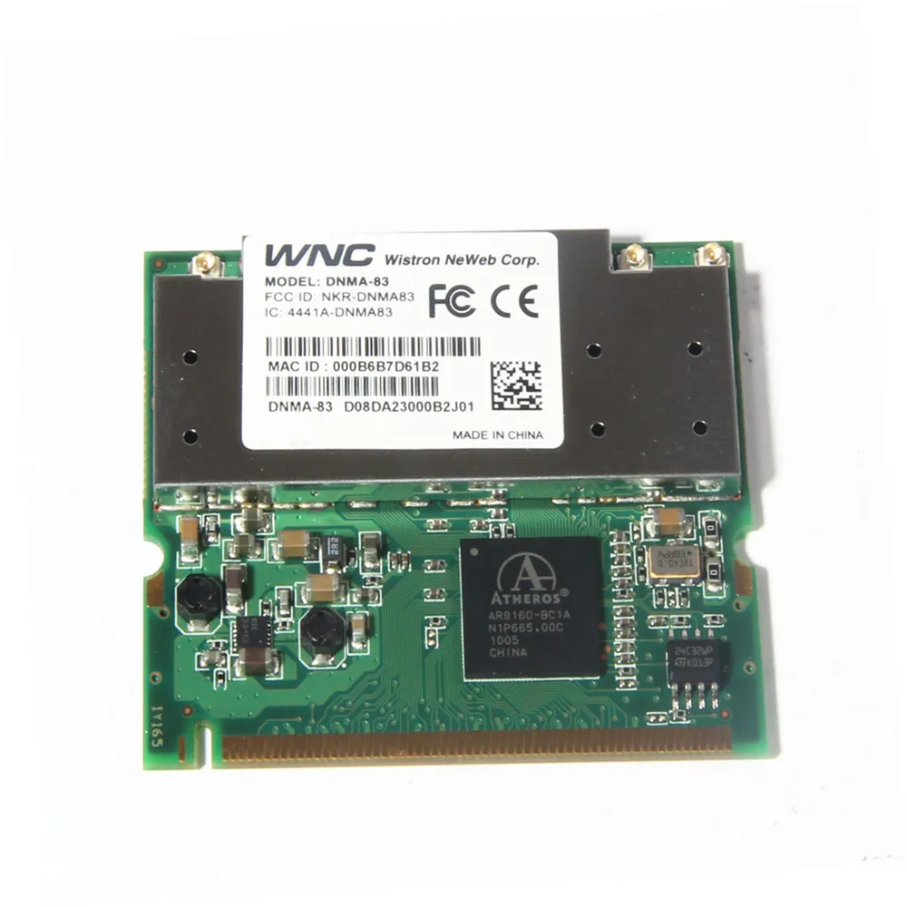 Atheros AR9160 Mini PCI ABGN 802.11N WI-FI 300 Мбит/с 802.11a/B/G/N Беспроводной wlan mini pci Wi-Fi сетевой карты |
