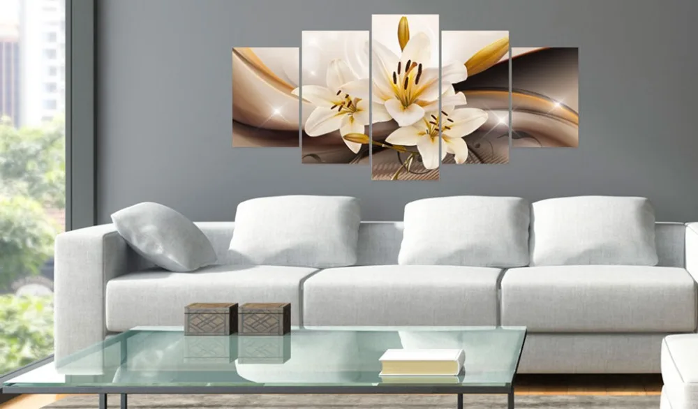 Топ стены Deocr Холст Картина 5 шт. цветок серии современные печатные картины маслом красота в доме гостиной без рамки или в рамке