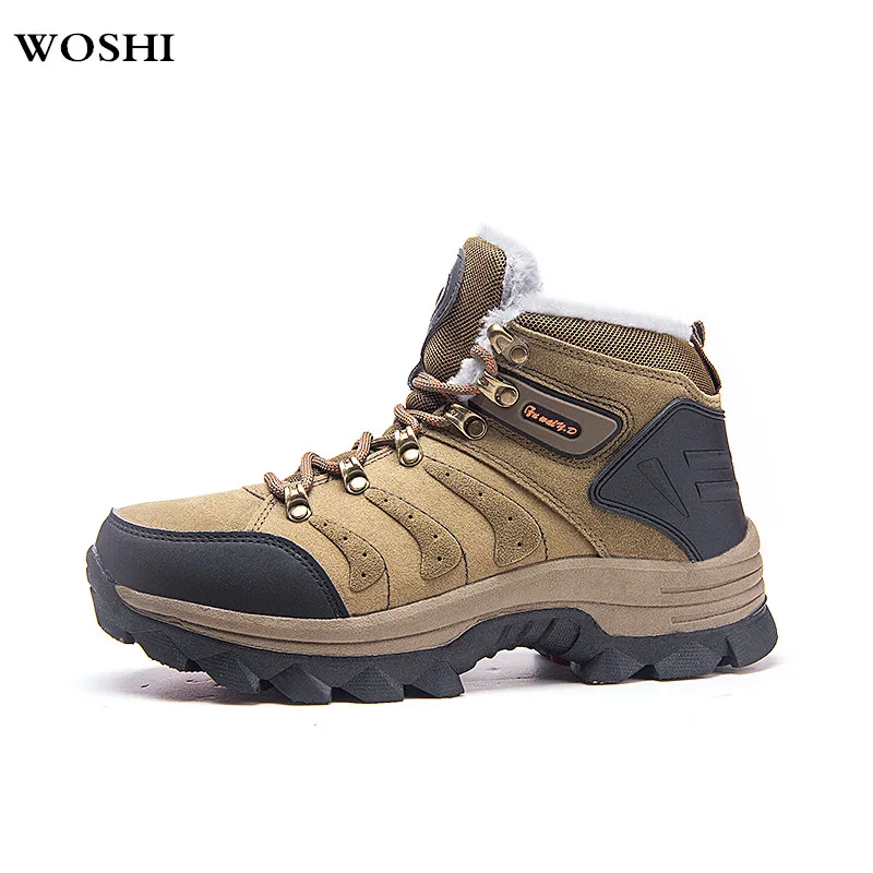 

Plush Warm Winter Men Boots Anti-skidding Winter Boots Men Ankle Boots Footwear Lace Up Shoes Big Size 48 outdoor snow boots k3