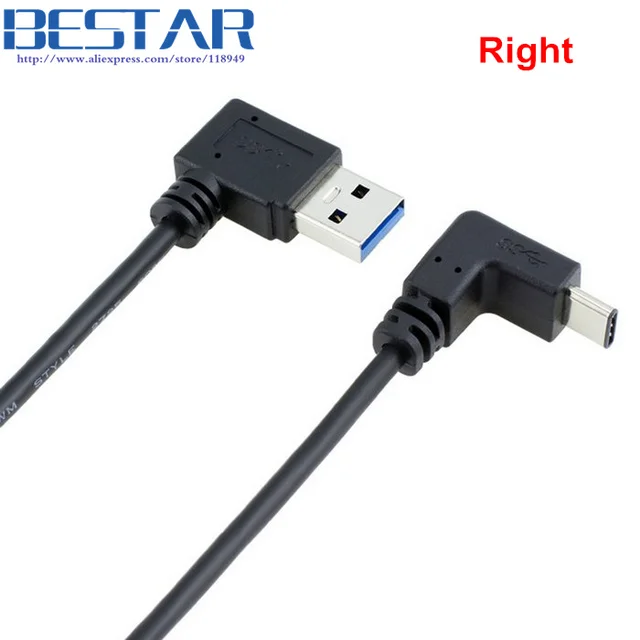 1m USB3.1 USB 3.1 Type c USB C Up Down Angled to 90 Degree Up & Down