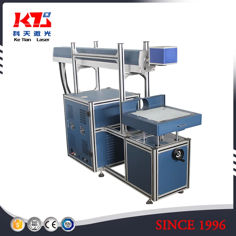 acrylic cloth leather wood laser marker 80w co2 laser marking machine