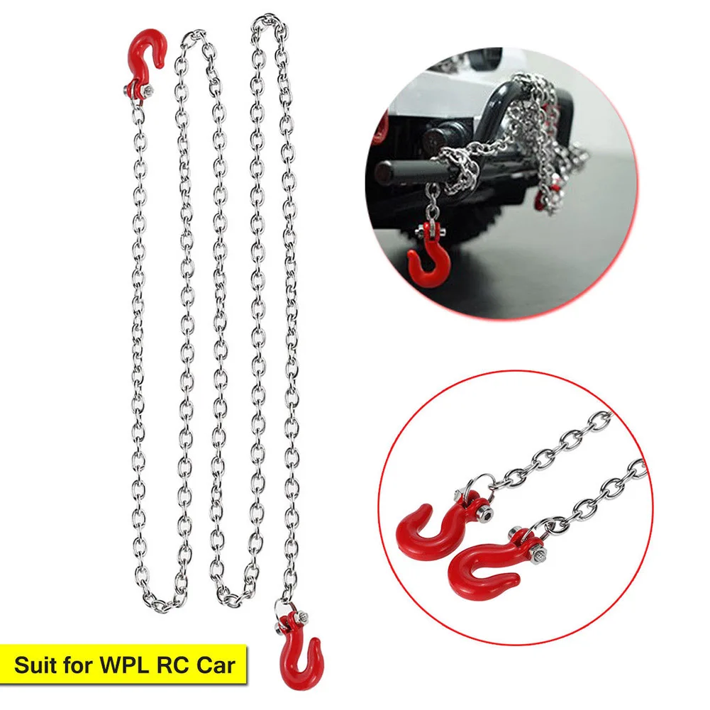 

RC Military Truck Metal Trailer Hook Chain Spare Part For WPL B14 B-16 B-24 C14 BM88