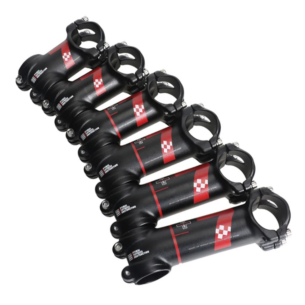 Bike Stem 7 Degree Aluminum Alloy Fixed 31.8mm Cycling Mountain Handlebar Stem Riser Black 60/70/80/90/100/110mm