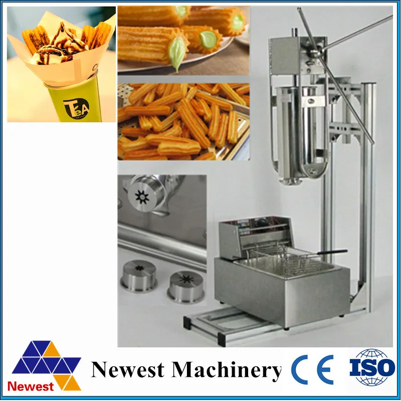 

Stainless steel churros making machine 5L machines to make churros with 6 L fryer